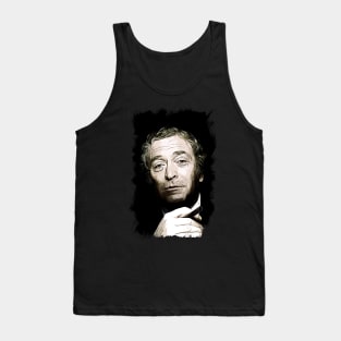 Michael Caine Abstract Portrait Fan Art Tribute to a Legend Tank Top